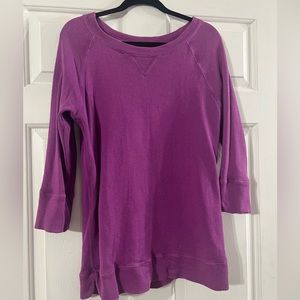 J.CREW Purple 3/4 sleeve sweater sz M